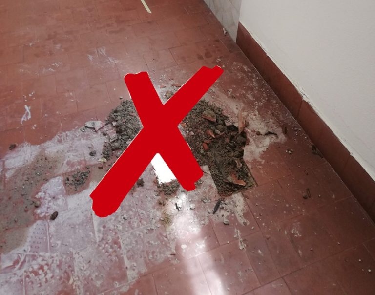 Riparare un tubo di ferro con la resina