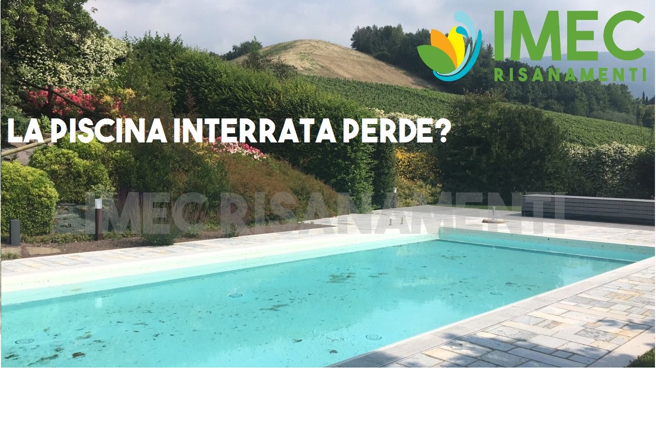 Perdita piscina interrata